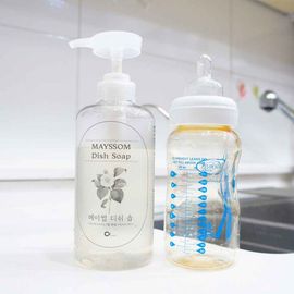 [Aura] Grade 1 children's tableware baby bottle fruit vegetable harmless safety mild eco-friendly dish soap Mayssom Dish Soap 500ml_Premium Detergent, Ecocert_Made in Korea